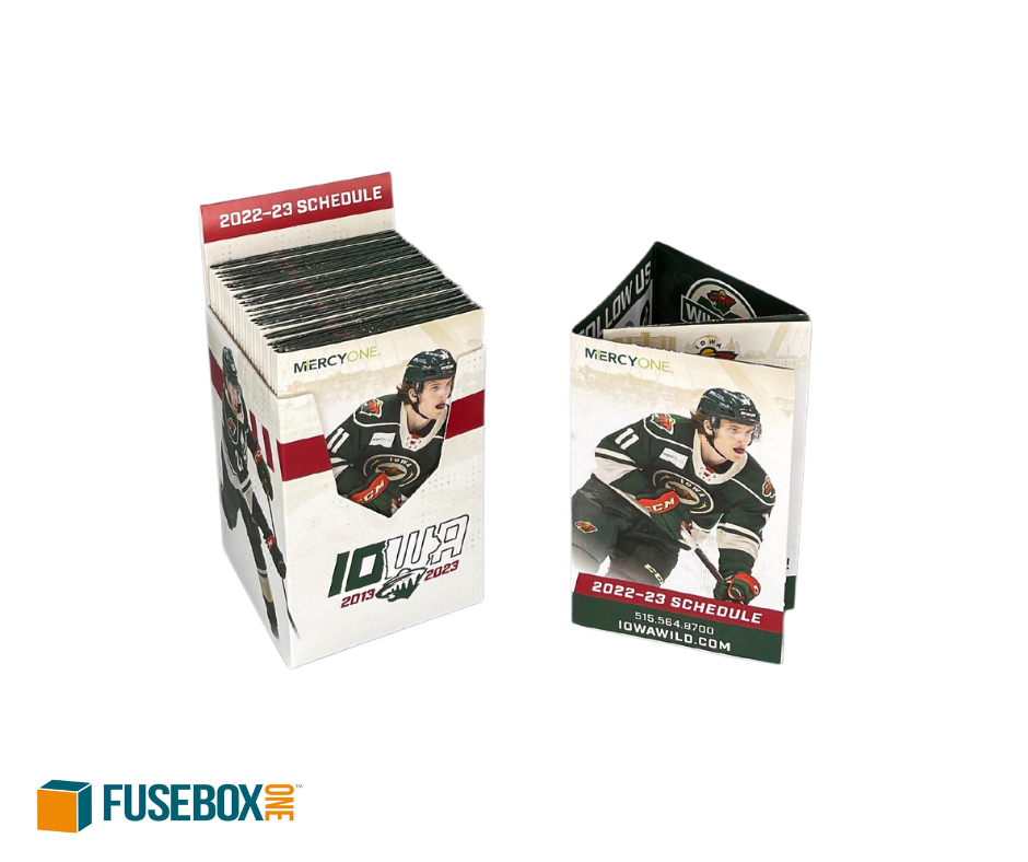 Custom_packaging_sports_team_pocket_schedules