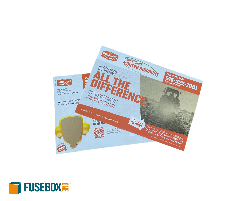 Direct mail postcard
